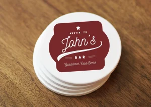 What are custom coasters